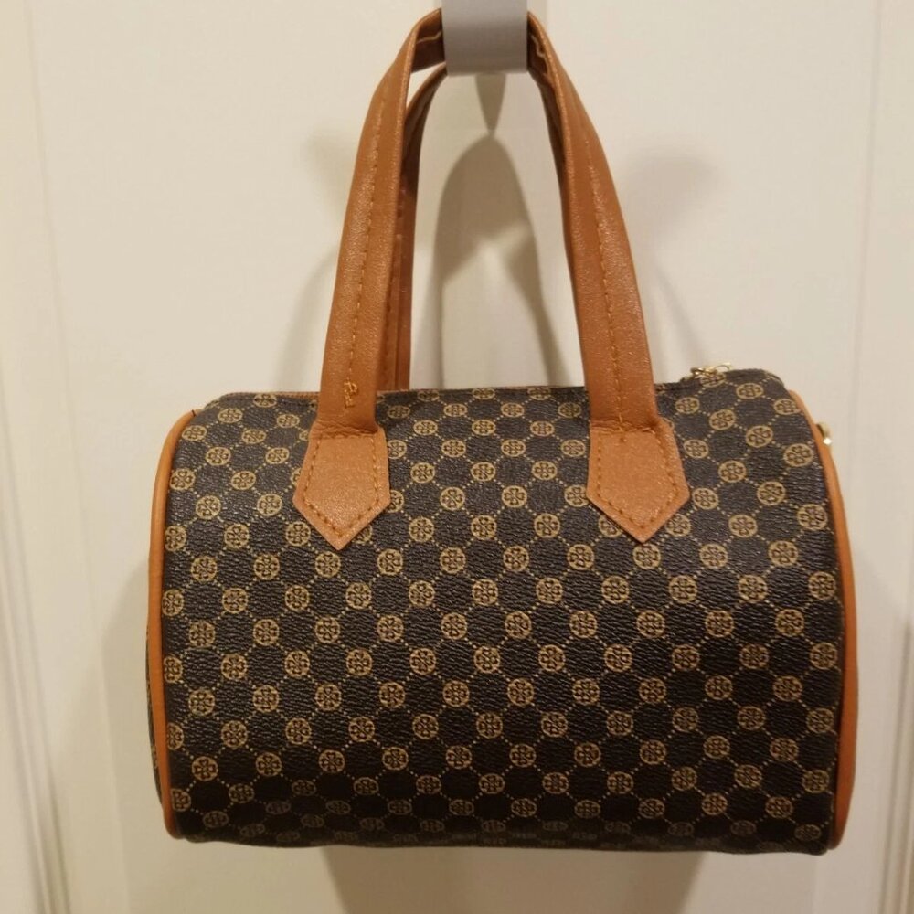 Small Mini Brown Cognac Speedy Crossbody Handbag